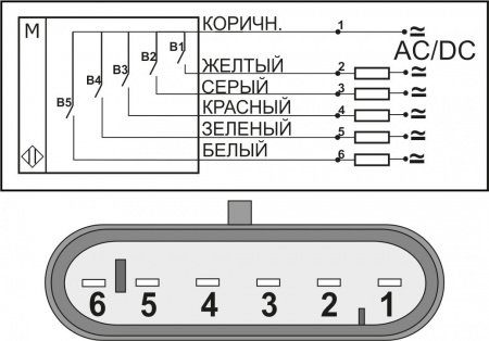 Датчик герконовый поплавковый уровня жидкости DFG4 41.51-B5.254.254.254.254-5NO-1089.12-d2-P6A-1,5-S-1